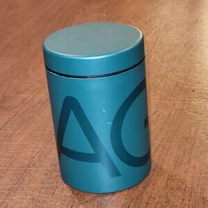 Athletic Greens AG1 Green 16oz Metal Canister Storage Container.